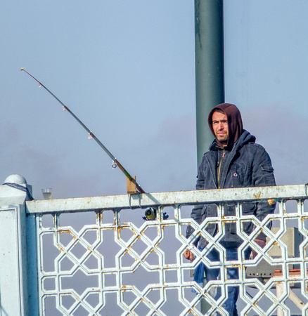 Angler on Galata Bridge - 2